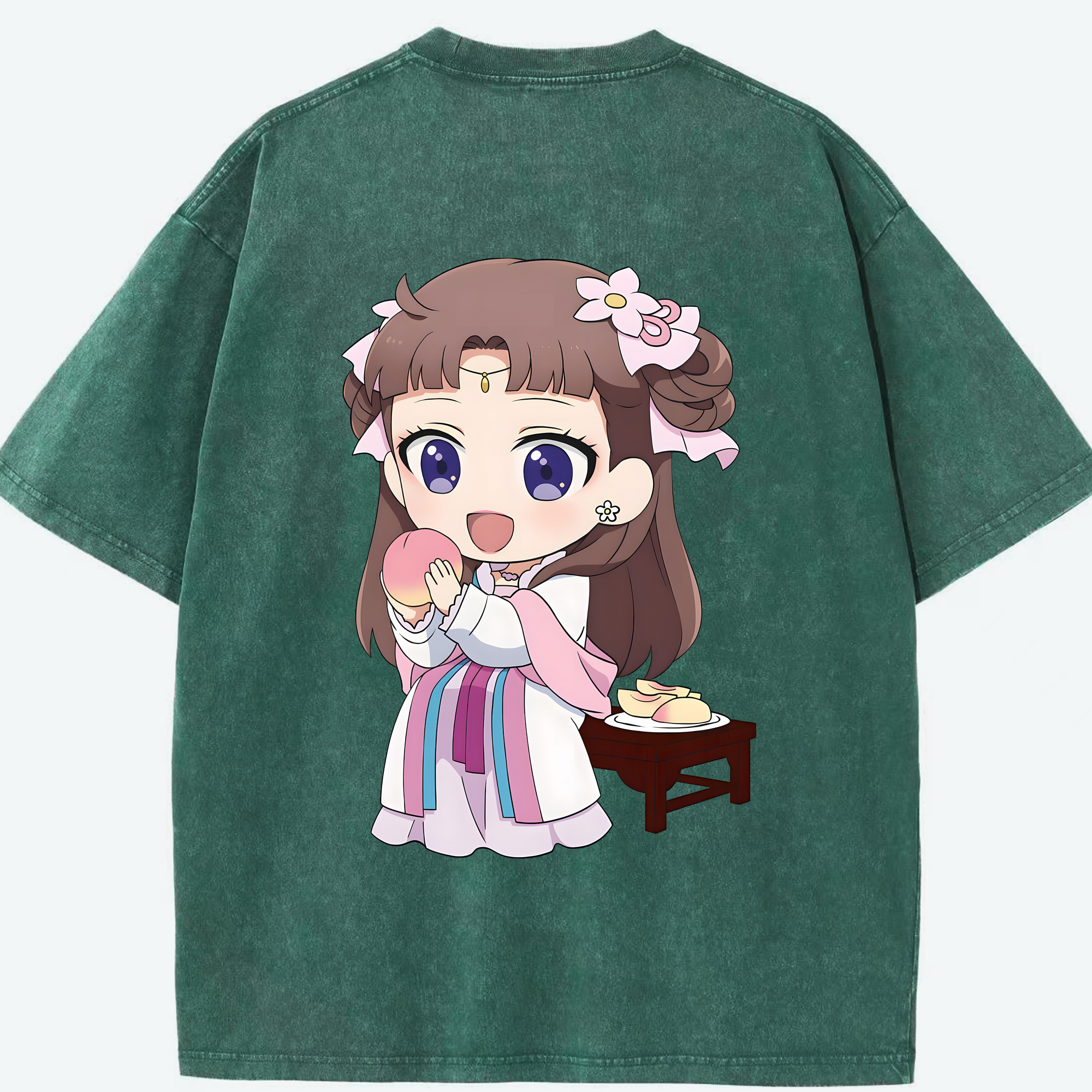 （画像用） 薬屋のひとりごと The Apothecary Diaries 綿100% ヴィンテージ風 半袖Tシャツ（背面プリント）